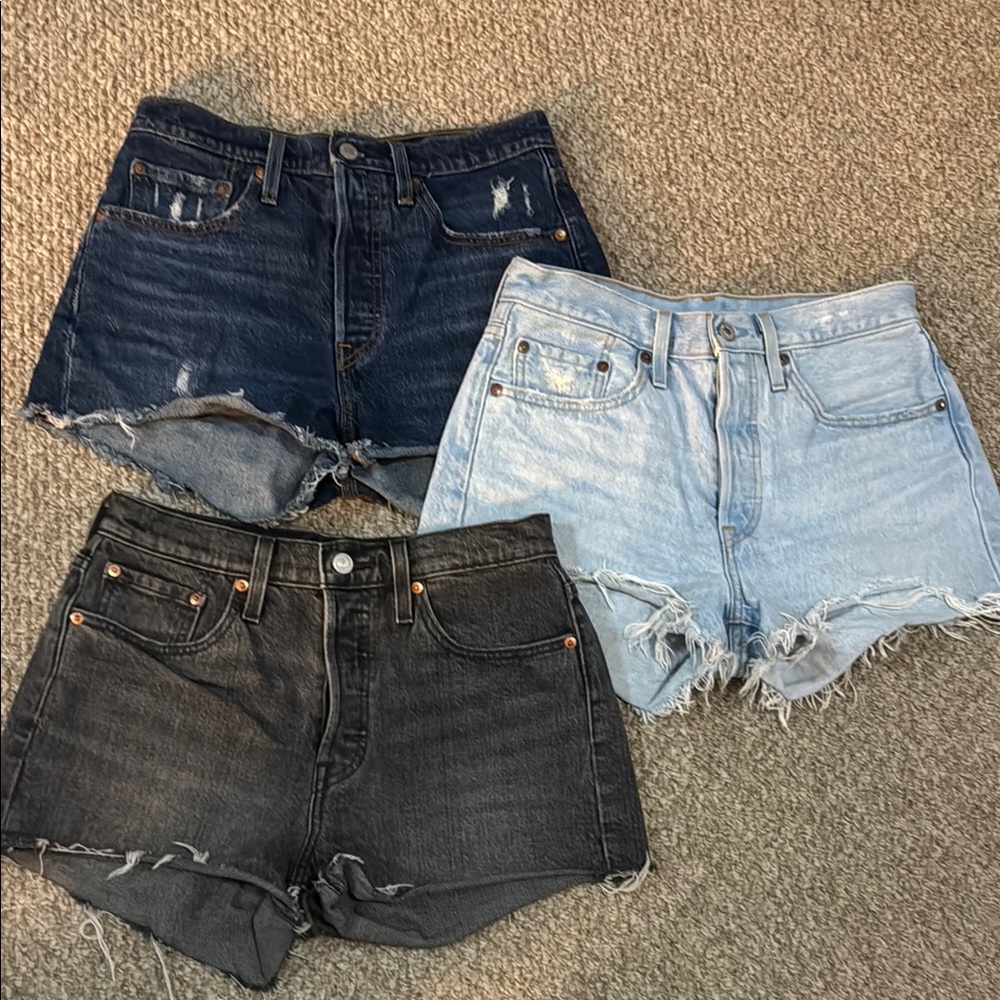 Levi's 501 shorts bundle
